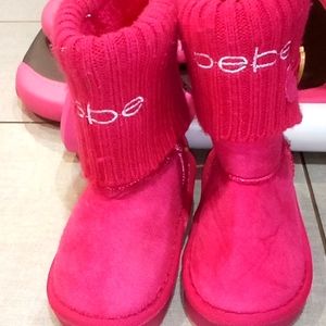 Lil girl warm fuzzy Bebe boots